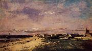 Charles-Francois Daubigny French Coastal Scene oil painting on canvas